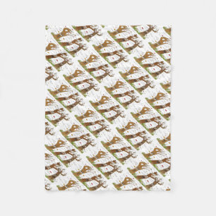 Autumn Trees Fleece Blanket Deken