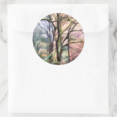 AUTUMN TREES RONDE STICKER (Tas)