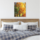 Autumn Trees Stretched Canvas Print (Insitu (Slaapkamer))