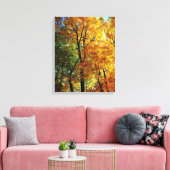 Autumn Trees Stretched Canvas Print (Insitu (Woonkamer))