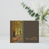 Autumn Trees Thanksgiving invitation (Debout devant)