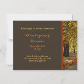 Autumn Trees Thanksgiving invitation (Dos)