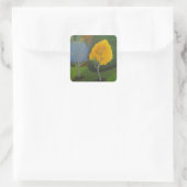 Autumn Trees Vierkante Sticker (Tas)