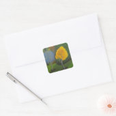 Autumn Trees Vierkante Sticker (Envelop)