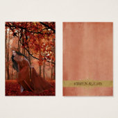 Autumn Tryst Gift Label Visitekaartjes (Voorkant /achterkant)