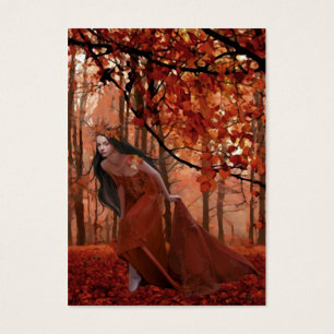 Autumn Tryst Gift Label Visitekaartjes