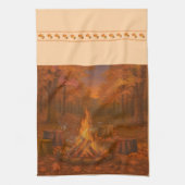 Autumn Twilight Bonfire Kitchen Towels Theedoek (Verticaal)