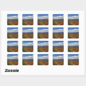 Autumn uitzicht Zuid-Appalachian Mountains Vierkante Sticker (Vel)