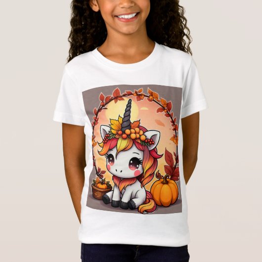 Autumn Unicorn T-shirt (Voorkant)