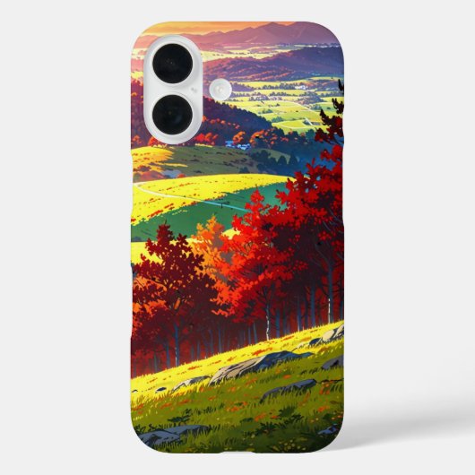 Autumn Valley Uitzicht Case-Mate iPhone Case (Achterkant)