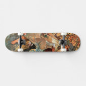 Autumn van Alfons Mucha 1896 Skateboard (Horizontaal)