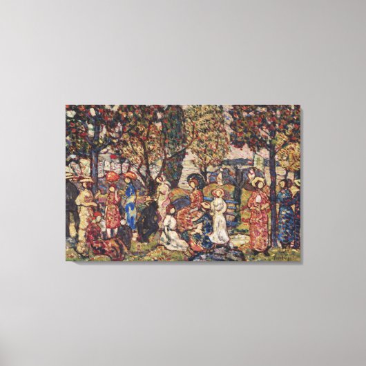 Autumn van Maurice Prendergast, Kunst Canvas Afdruk (Voorkant)