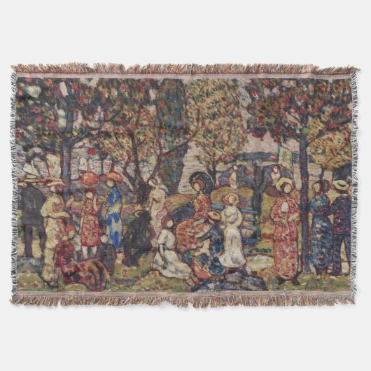 Autumn van Maurice Prendergast,  Kunst Deken (Voorkant)