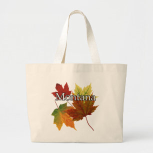 AUTUMN VERLATEN IN MONTANA GROTE TOTE BAG