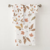 Autumn vertrekt patroon badhanddoekset bad handdoek (Insitu)