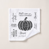 Autumn Vibes Bathroom Towel Set Bad Handdoek (Wasdoekje)