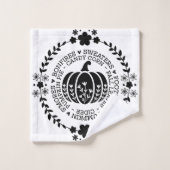 Autumn Vibes Bathroom Towel Set Bad Handdoek (Wasdoekje)