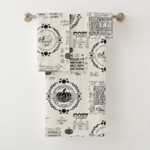 Autumn Vibes Bathroom Towel Set