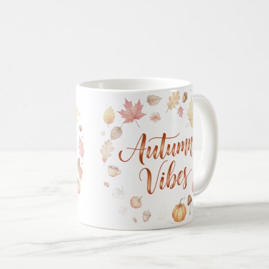 Autumn Vibes Coffee Mok (Voorkant rechts)