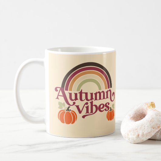Autumn Vibes Koffiemok (Met donut)