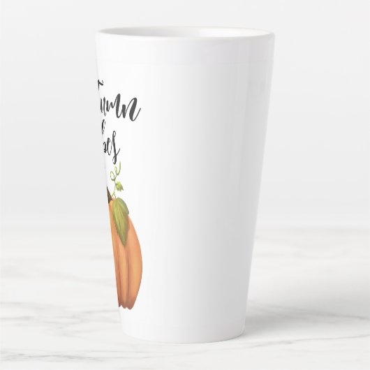 Autumn Vibes Latte Mok (Voorkant)