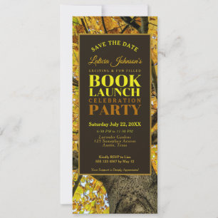 Autumn Vibes Natuur Book Lancering Save the Date Kaart