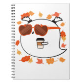 Autumn Vibes Schattige Ghost Classic T-shirt Notitieboek (Voorkant)