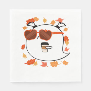Autumn Vibes Schattige Ghost Classic T-shirt Servet
