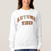 Autumn Vibes Trendy Herfst Varsity Sweatshirt (Voorkant)