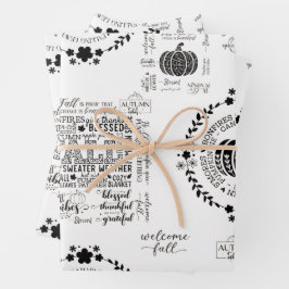 Autumn Vibes Wrapping Papers Inpakpapier Vel