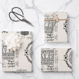 Autumn Vibes Wrapping Papers Wrapping Paper Sheets