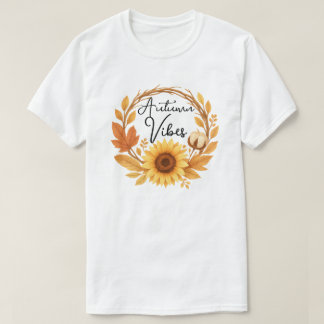 Autumn Vibes Zonnebloem T-shirt