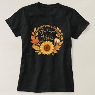 Autumn Vibes Zonnebloem T-shirt