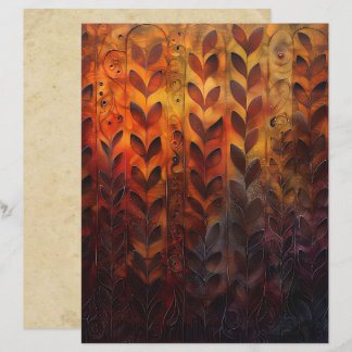 Autumn Vines and Leaves Scrapbook Papier