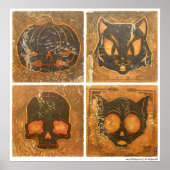 Autumn Vintage Halloween Poster (Voorkant)