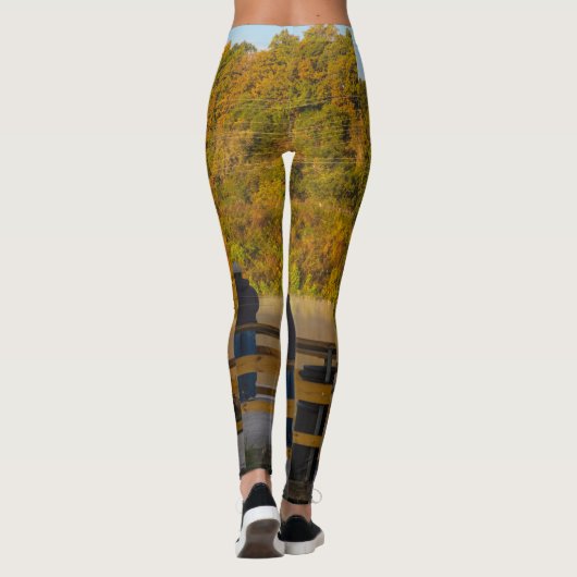Autumn Vissen Lake Springfield Leggings (Achterkant)