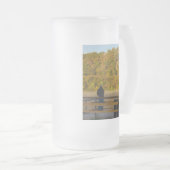 Autumn Vissen Lake Springfield Matglas Bierpul (Voorkant rechts)