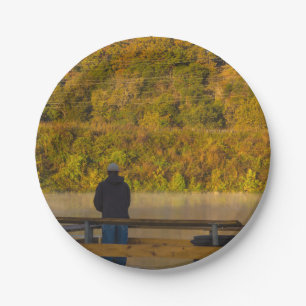 Autumn Vissen Lake Springfield Papieren Bordje