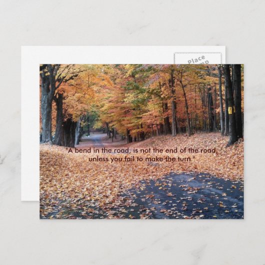 Autumn Walk Briefkaart (Voorkant / Achterkant)