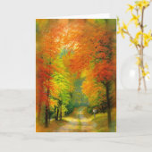 Autumn Walk Kaart (Gele Bloem)