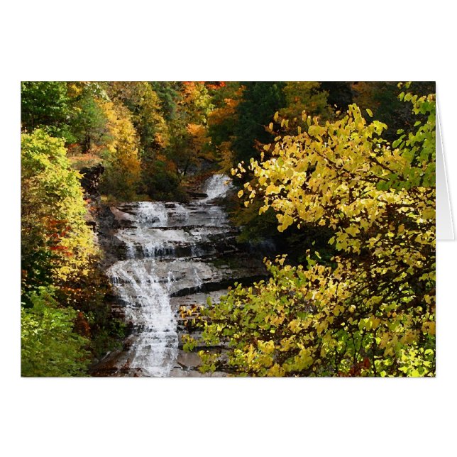 Autumn Waterfall (Voorkant Horizontaal)