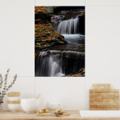 Autumn Waterfall Poster (Keuken)