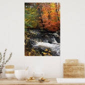 Autumn Waterfall Poster (Keuken)