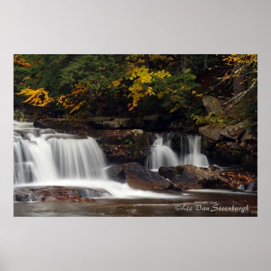 Autumn Waterfall Poster (Voorkant)