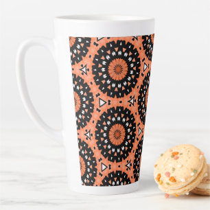 Autumn Westie Flowers Latte Mok