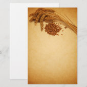 Autumn Wheat Corn - Stationery Letterhead Briefpapier (Voorkant / Achterkant)