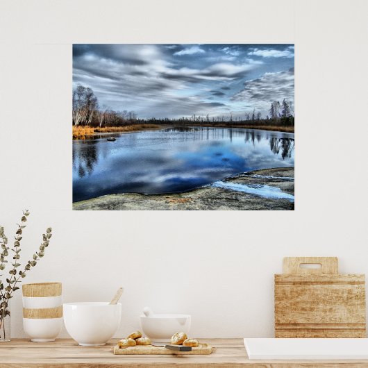 Autumn Whiteshell River Poster (Cuisine)