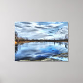 Autumn Whiteshell River Reflections Canvas Print (Voorkant)