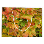 Autumn wilde wijnstokbladeren groot cadeauzakje (Achterkant)