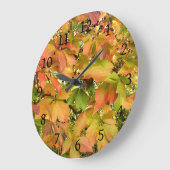 Autumn wilde wijnstokbladeren grote klok (Hoek)